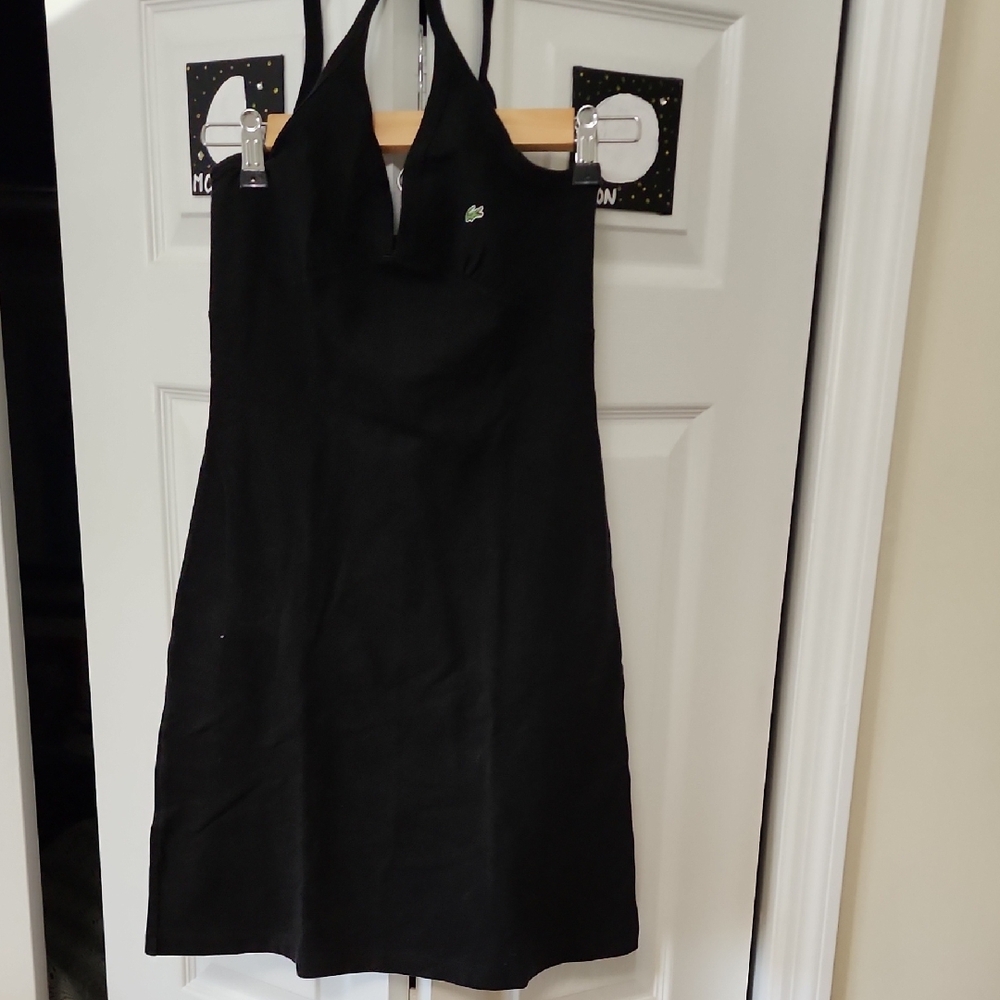 Lacoste Women's Chic Black Halter Dress